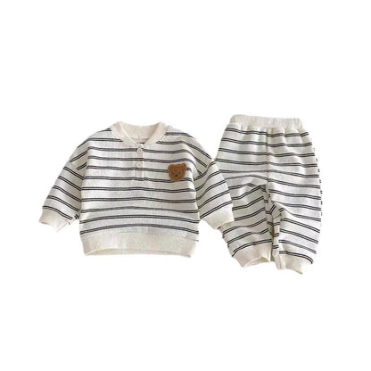 Pull-over décontracté pour bébé - Pantalon haut