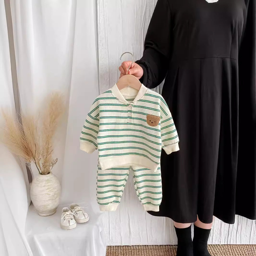 Pull-over décontracté pour bébé - Pantalon haut