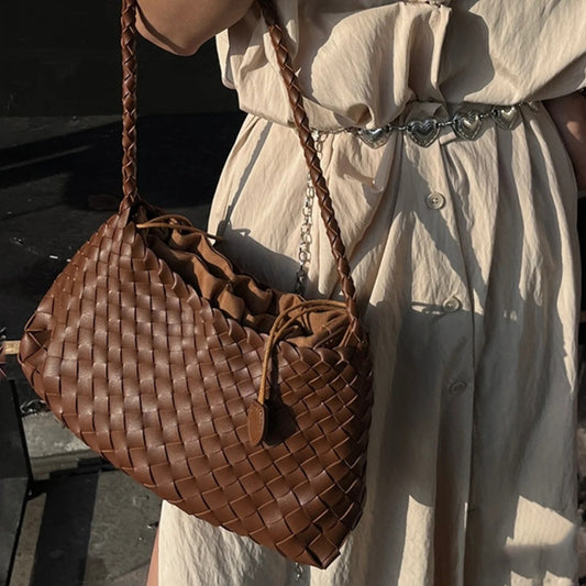 Sac à bandoulière en cuir véritable pour femme