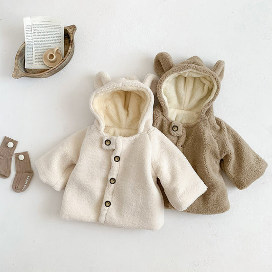 Baby kindermantel winter capuchon