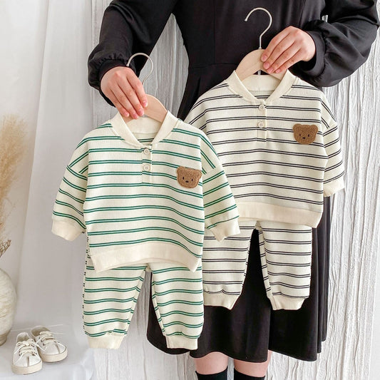 Pull-over décontracté pour bébé - Pantalon haut