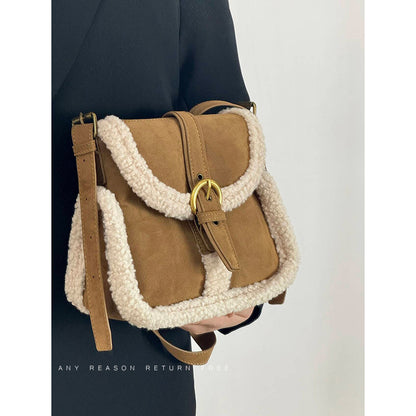 Fashion Lamb Wool Vintage Bag