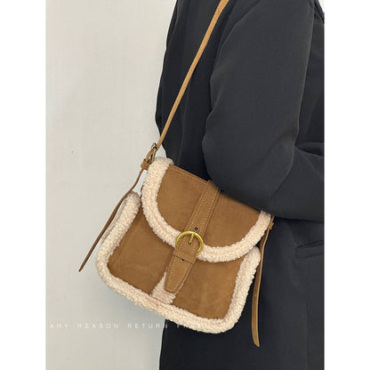 Mode Lammwolle Vintage Tasche