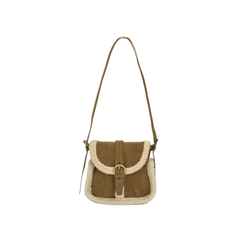 Mode Lammwolle Vintage Tasche