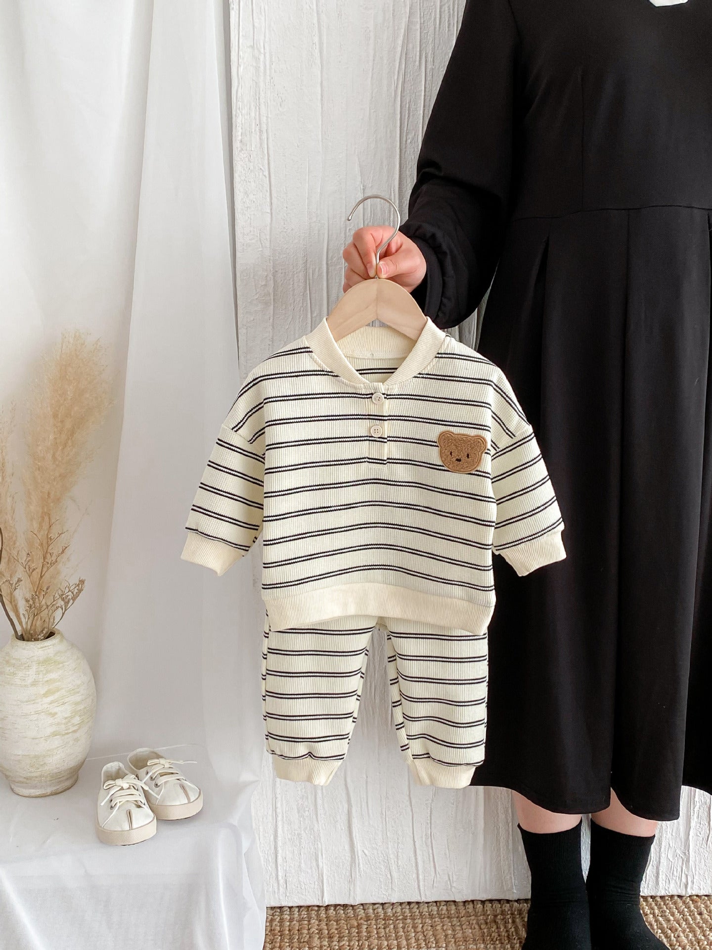 Pull-over décontracté pour bébé - Pantalon haut