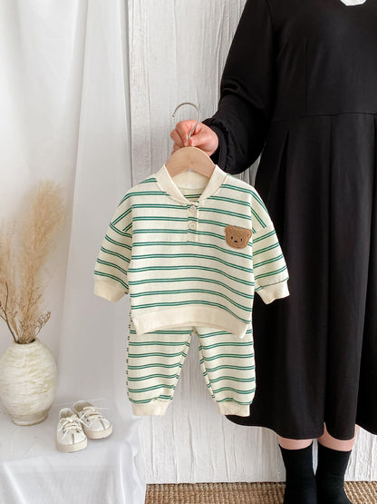 Pull-over décontracté pour bébé - Pantalon haut